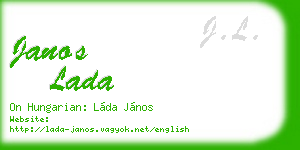 janos lada business card